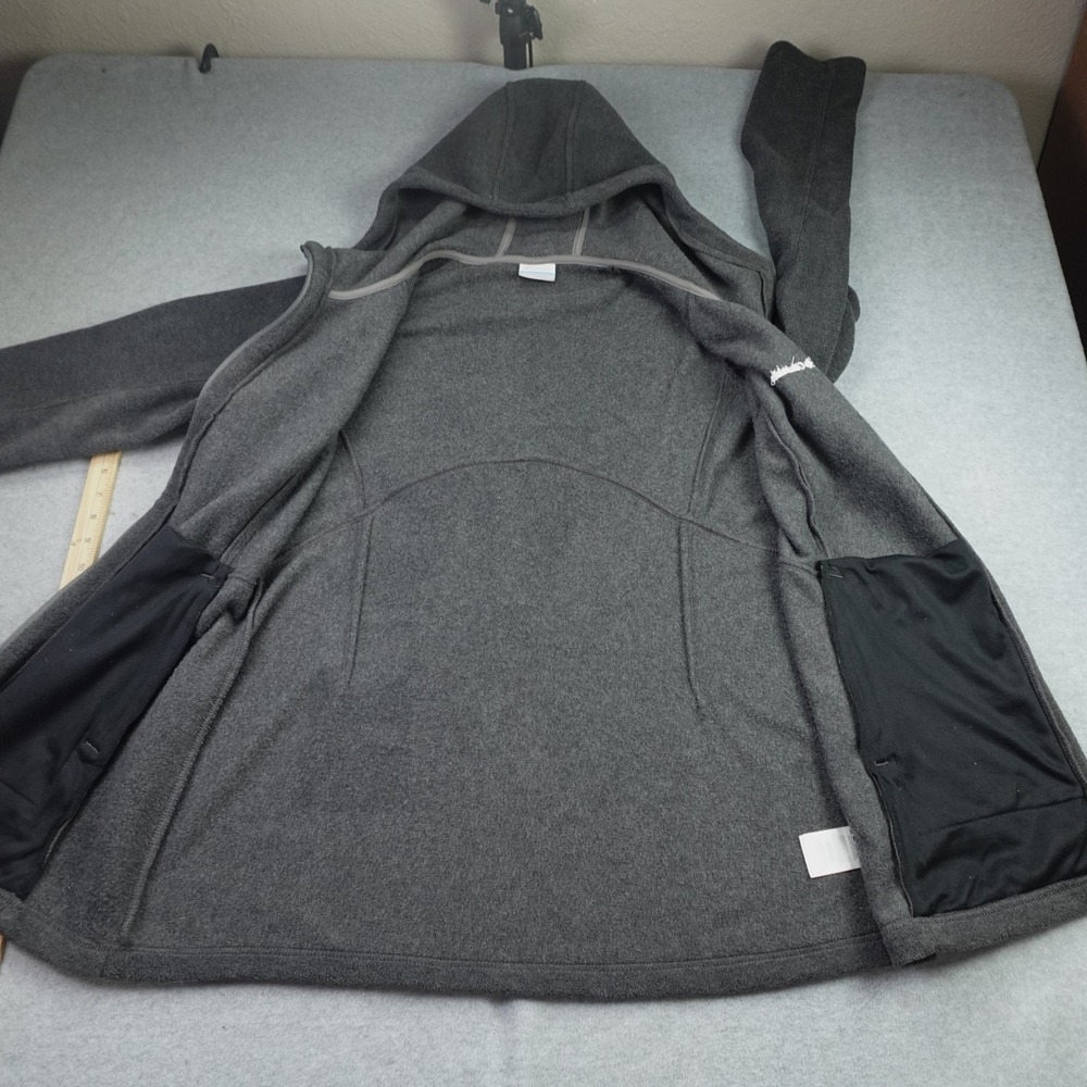 Columbia Jacket Womens XL Gray Outdoor Full Zip Hoodie Fleece - Picture 4 of 14